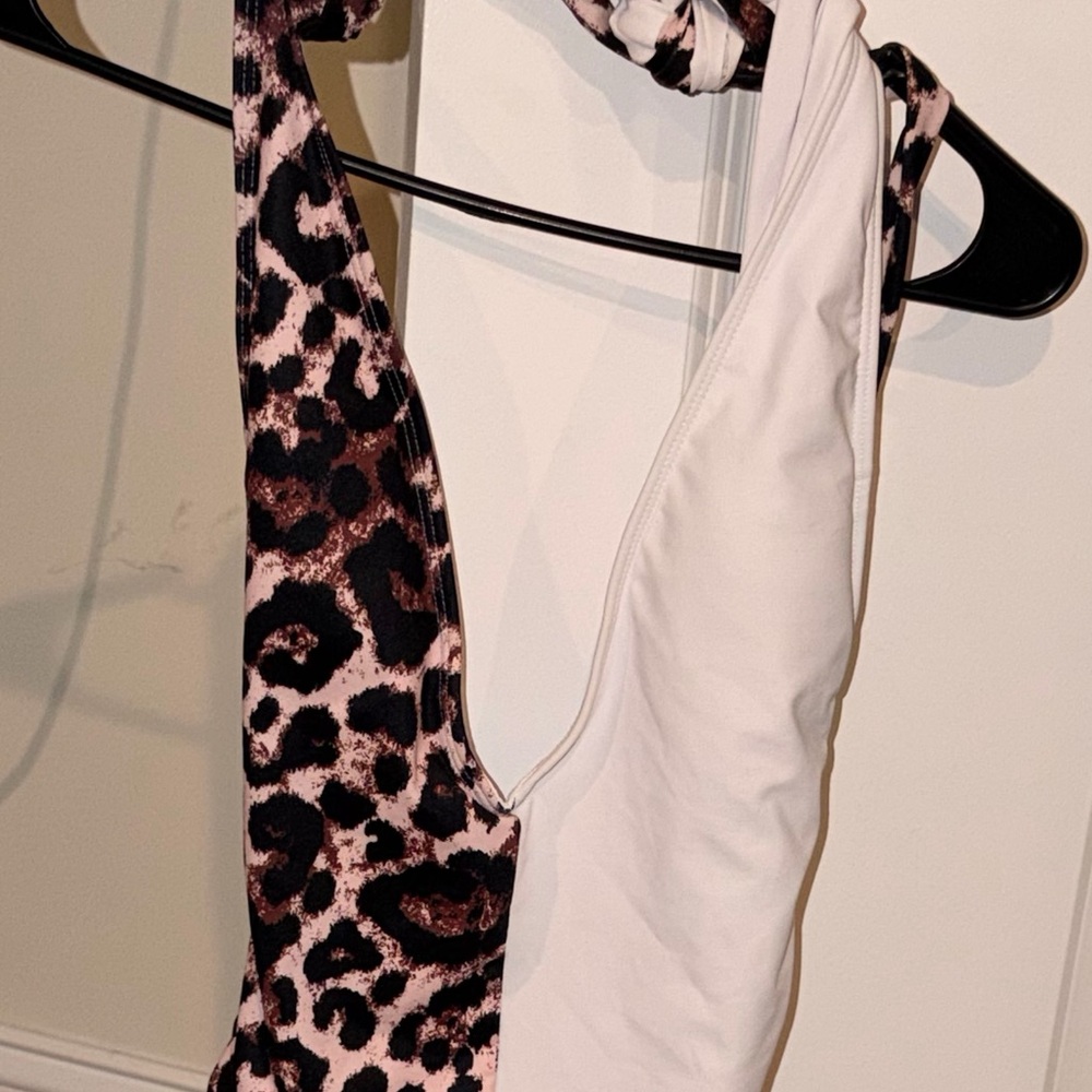 Leopard Print One-Piece Swimsuit